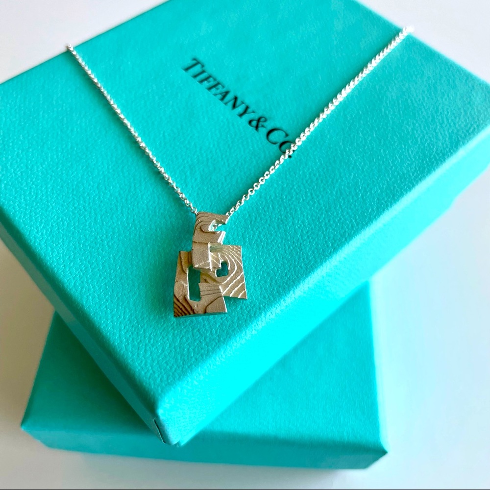 New Tiffany & Co. Frank Gehry FOG Initial Necklace